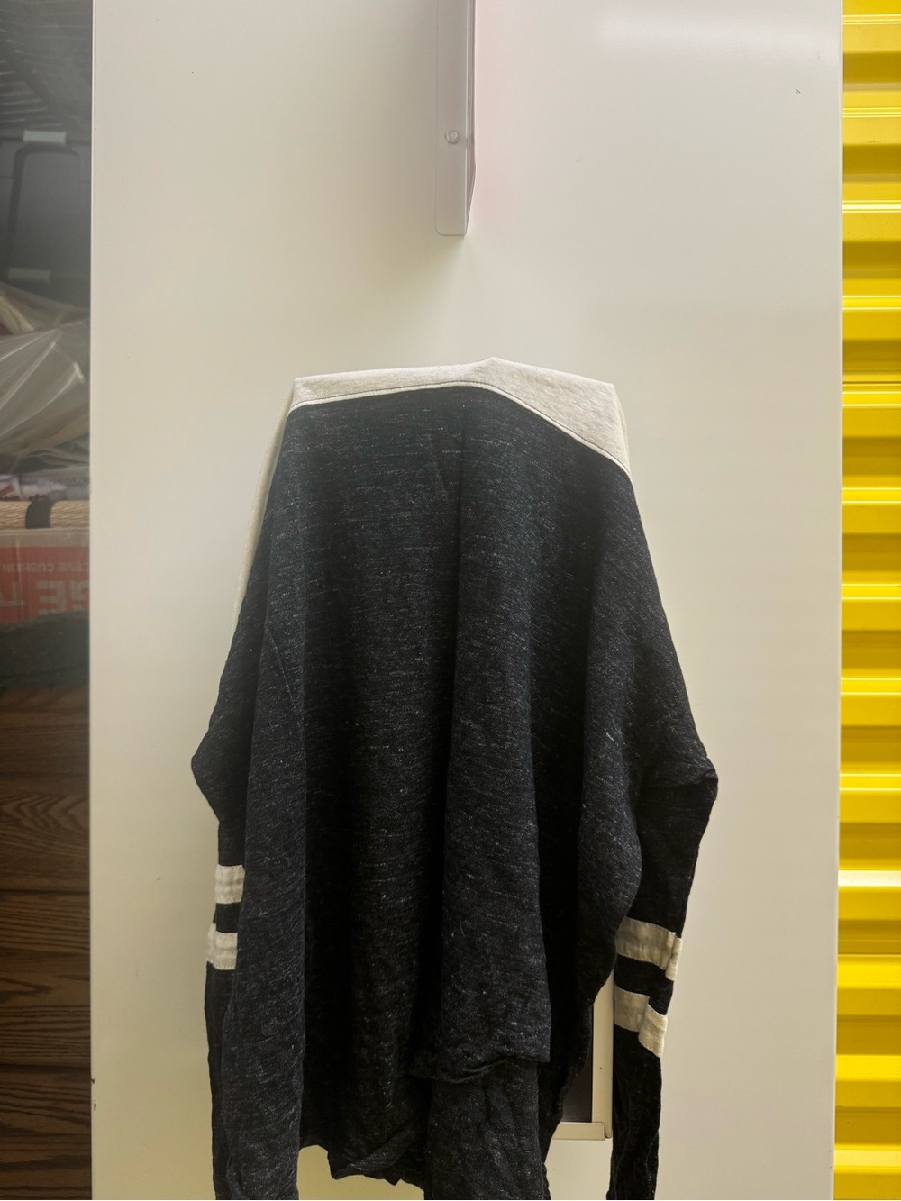 Madewell Black and White Long Sleeve Top